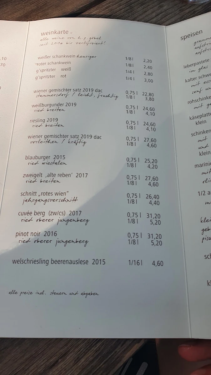 Speisekarte photo 4