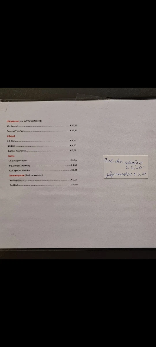 Speisekarte photo 2