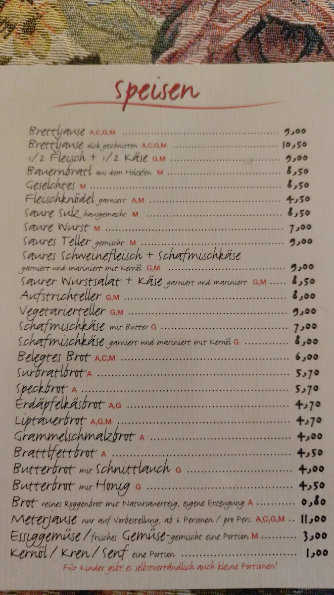 Speisekarte photo 5