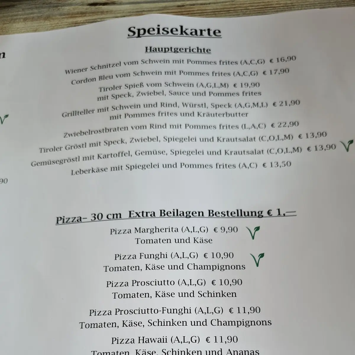 Speisekarte photo 9