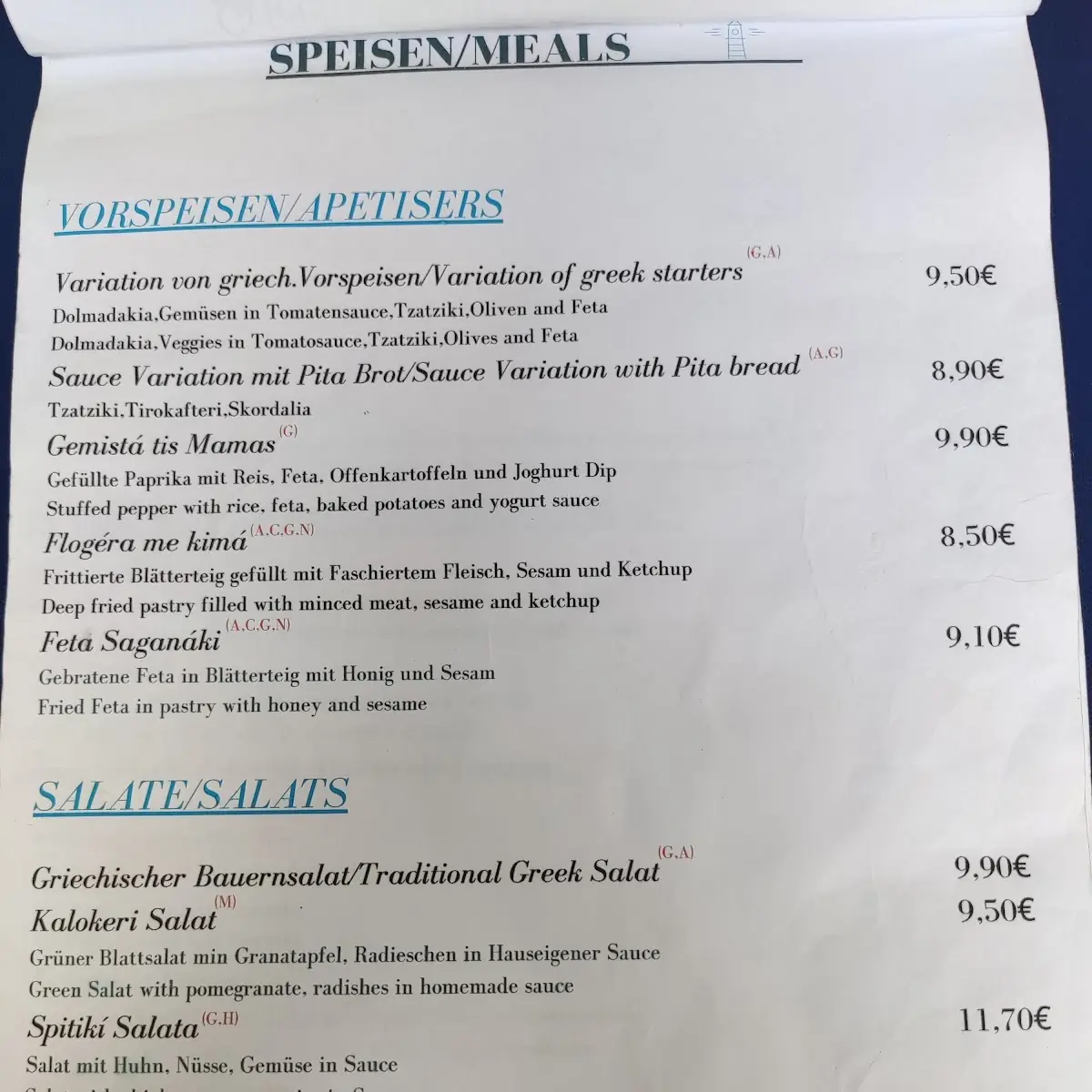 Speisekarte photo 2