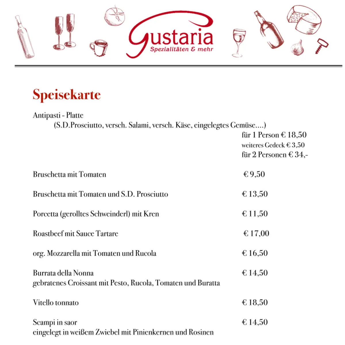 Speisekarte photo 2