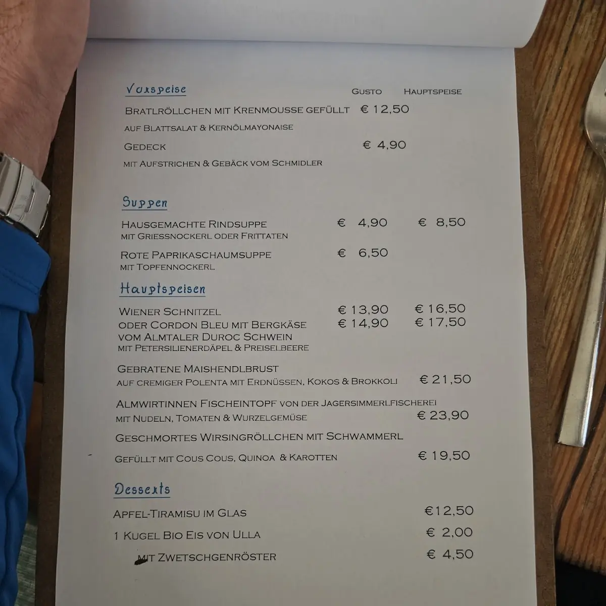 Speisekarte photo 1