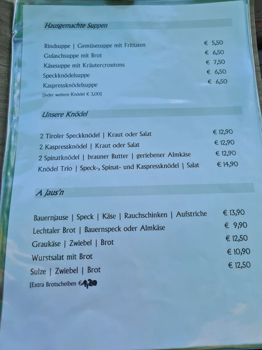 Speisekarte photo 5
