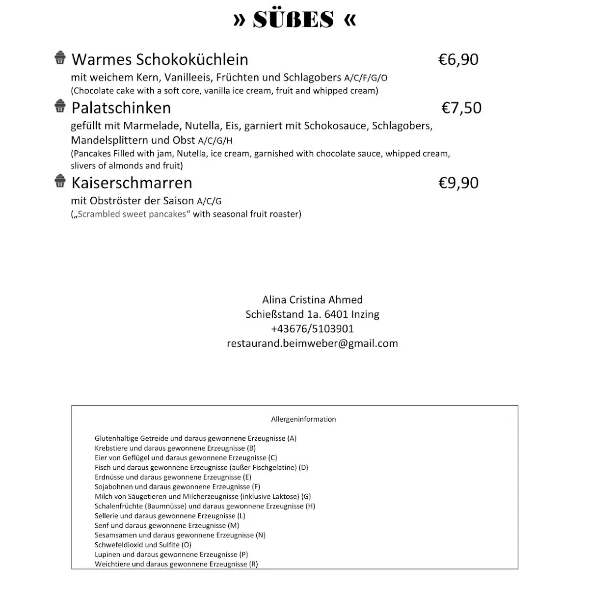 Speisekarte photo 4