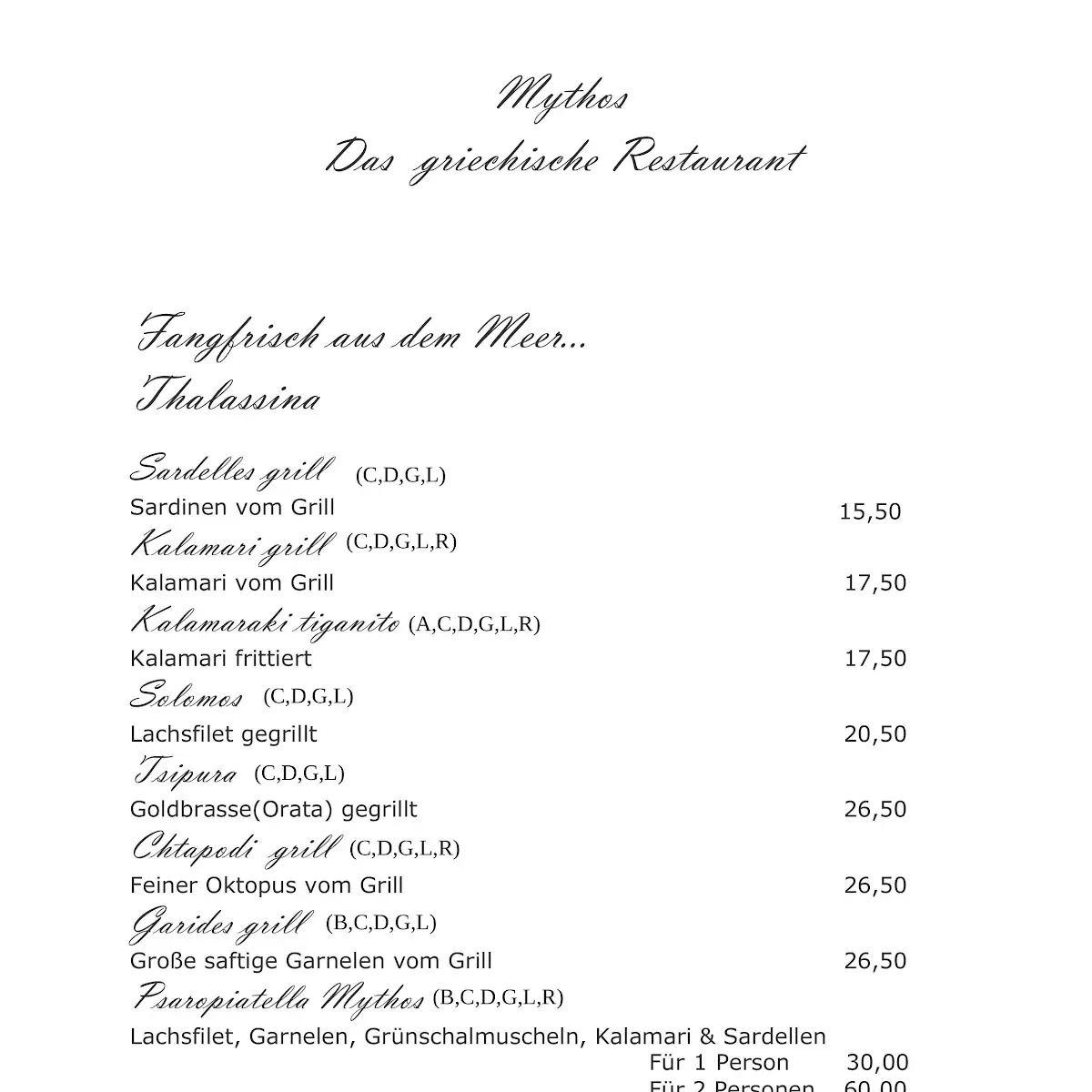 Speisekarte photo 3