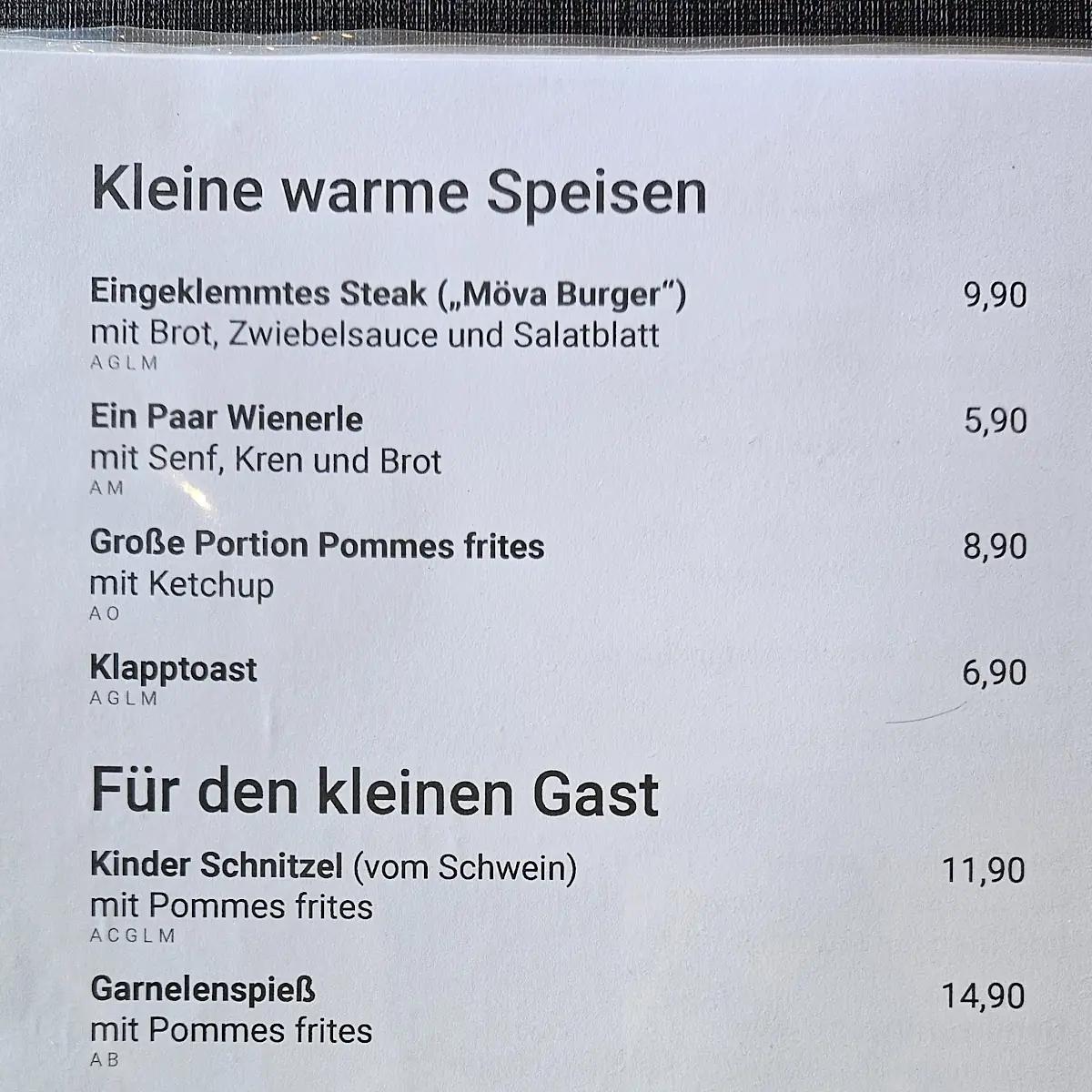 Speisekarte photo 1