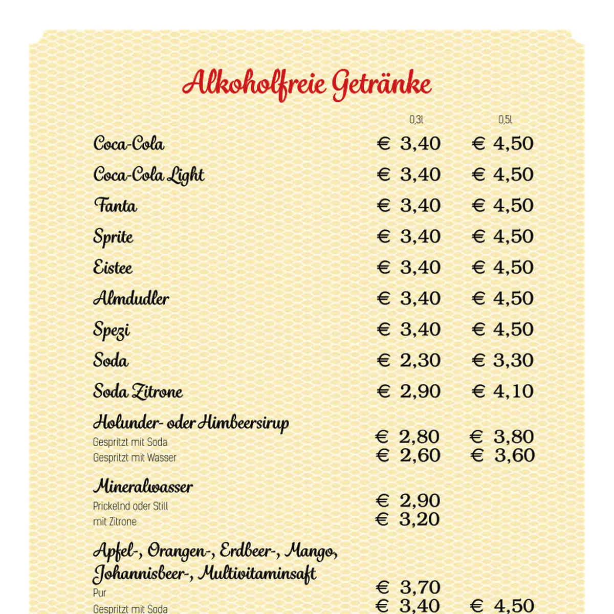 Speisekarte photo 5