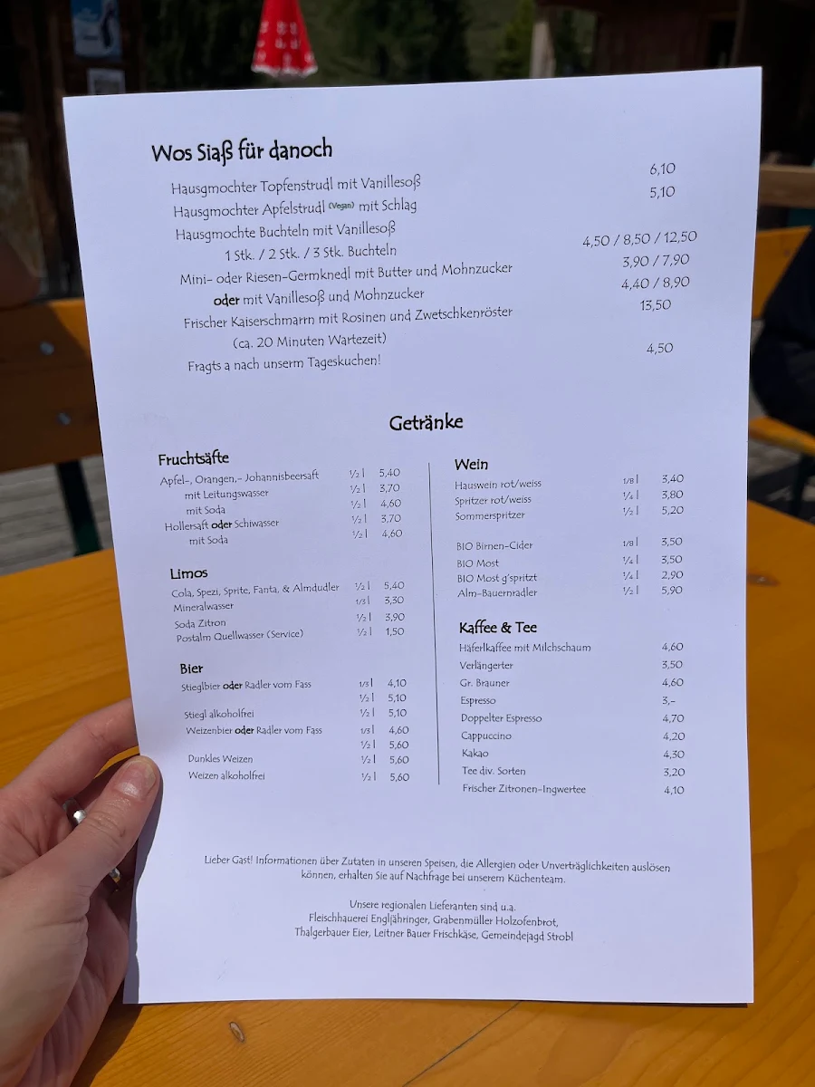Speisekarte photo 1