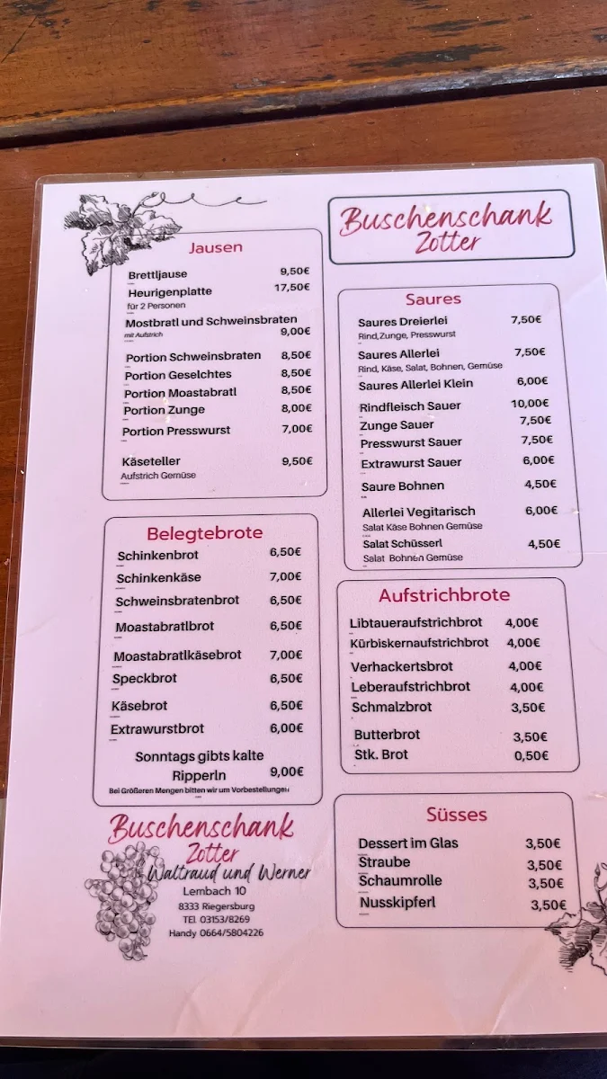 Speisekarte photo 2