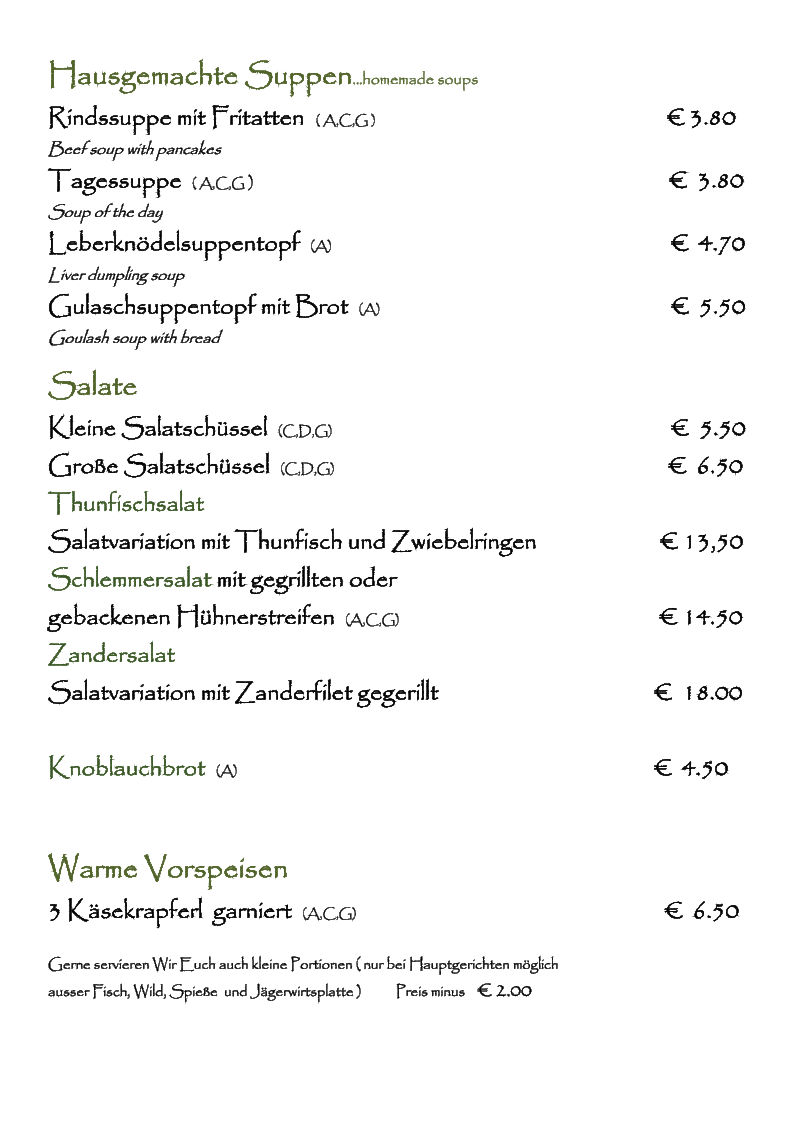 Speisekarte photo 10