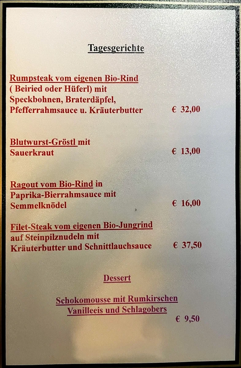 Speisekarte photo 1