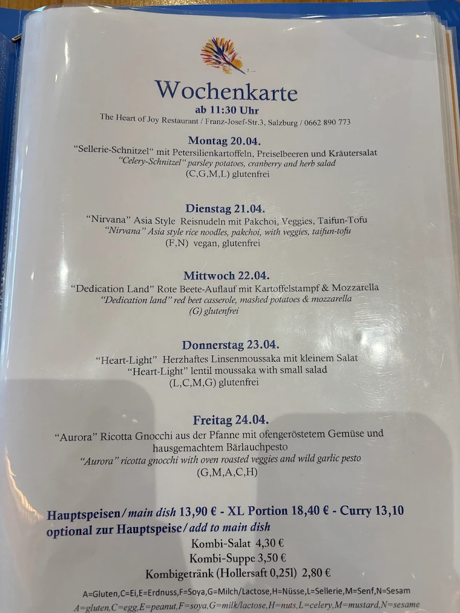 Speisekarte photo 1