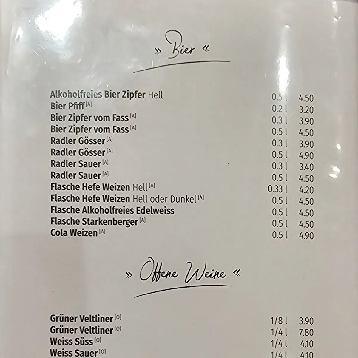 Speisekarte photo 1