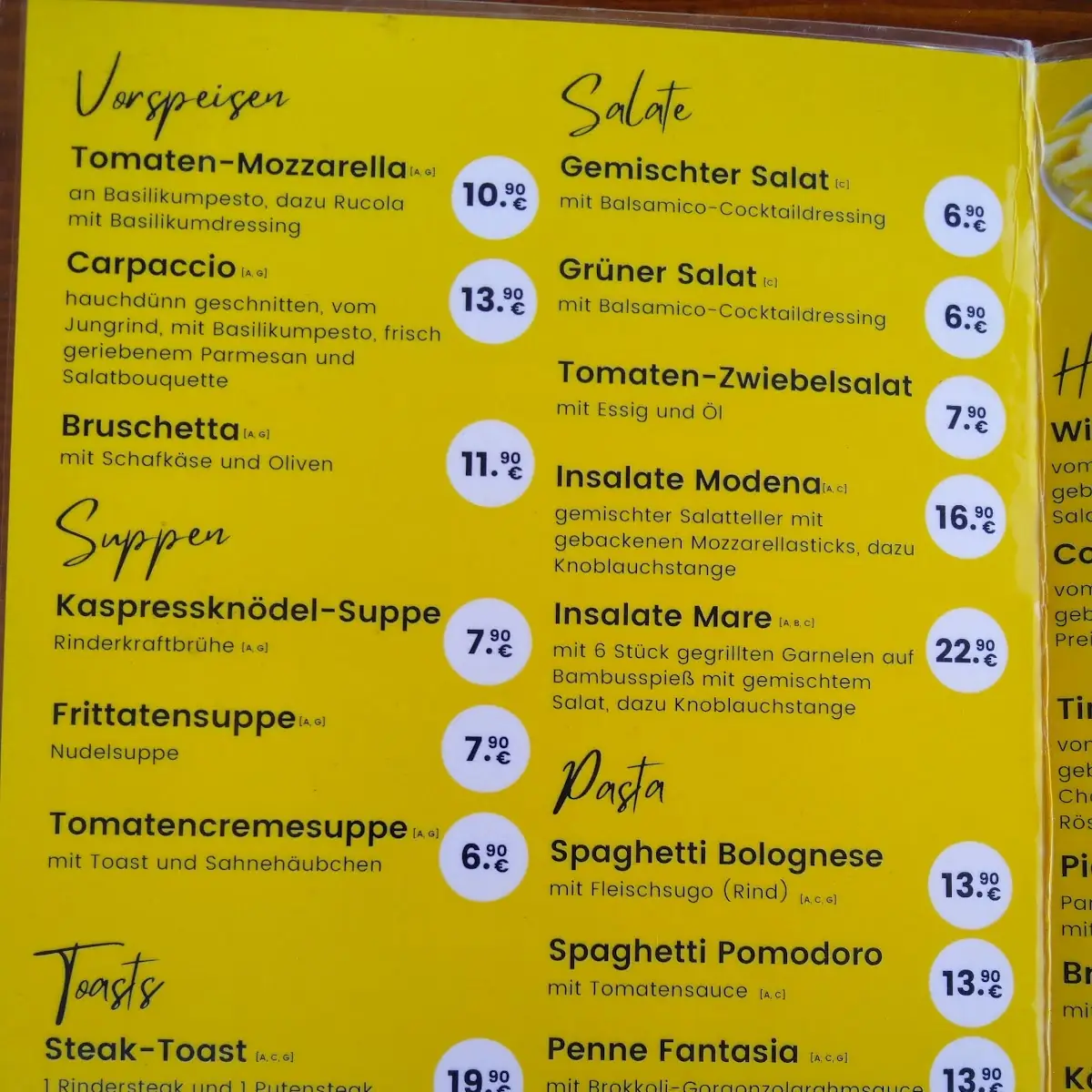 Speisekarte photo 6