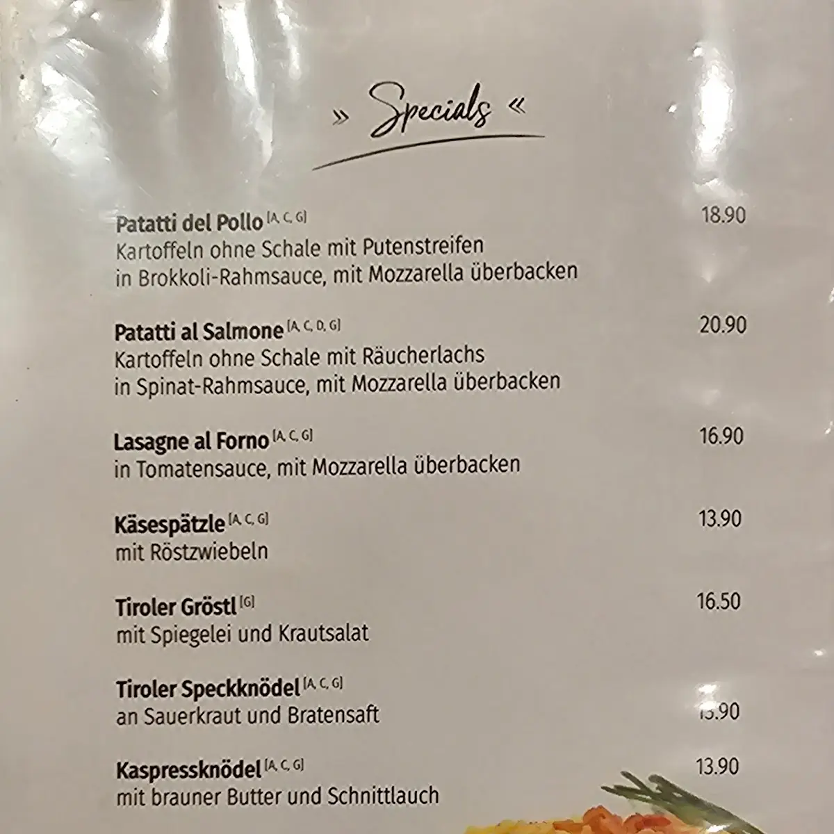 Speisekarte photo 8