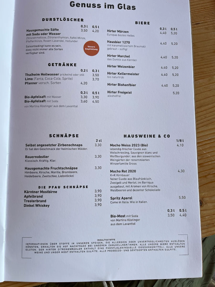 Speisekarte photo 2