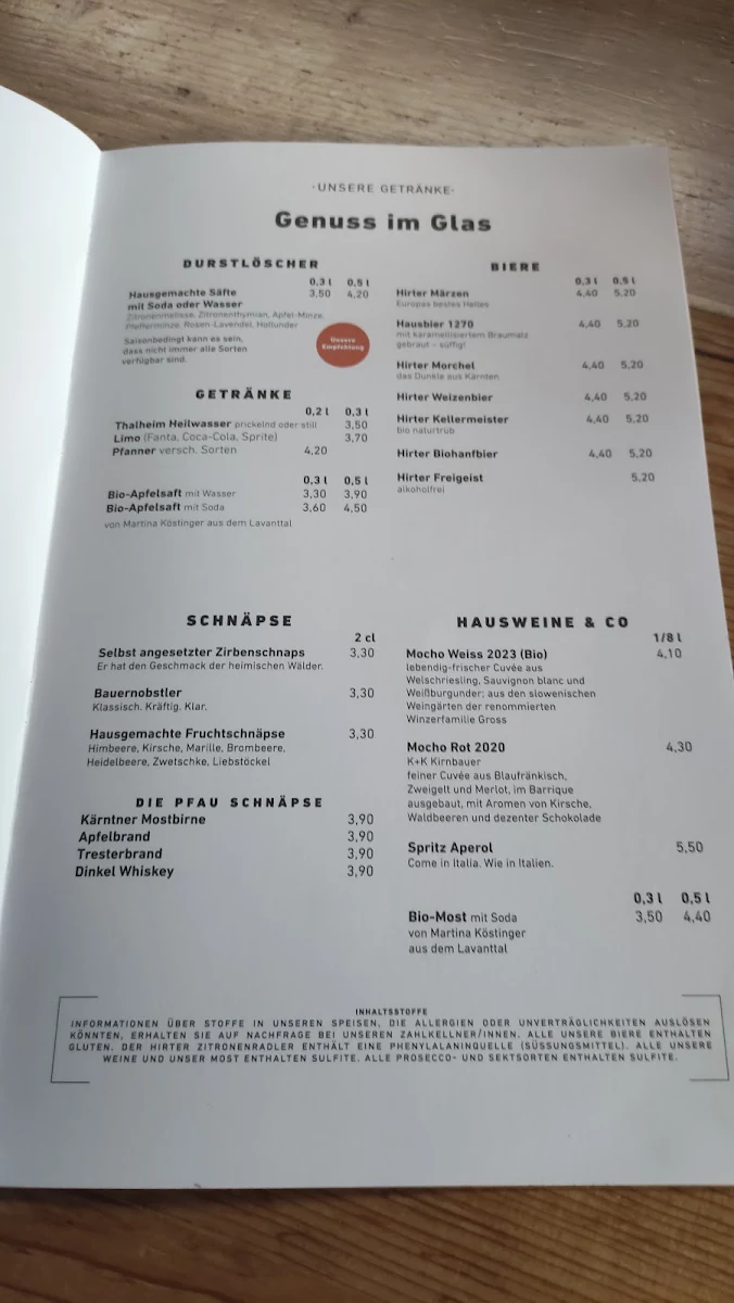 Speisekarte photo 4