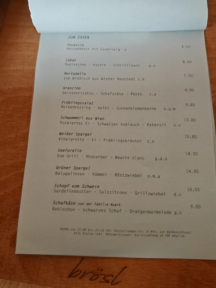 Speisekarte photo 2