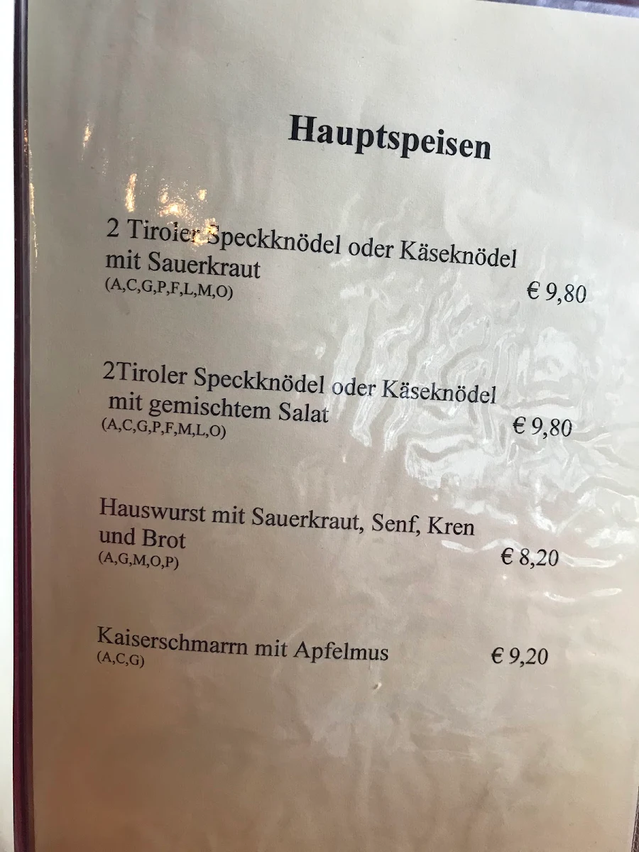 Speisekarte photo 1