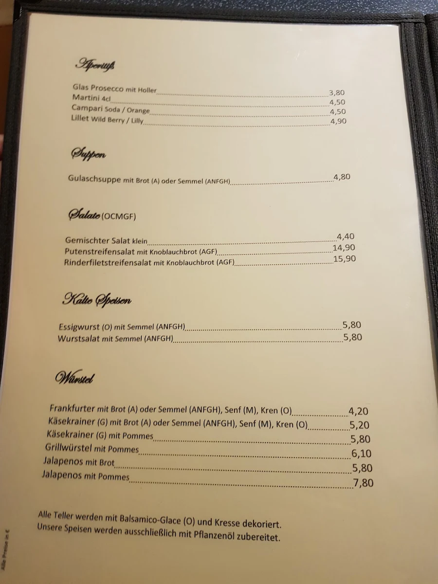 Speisekarte photo 1