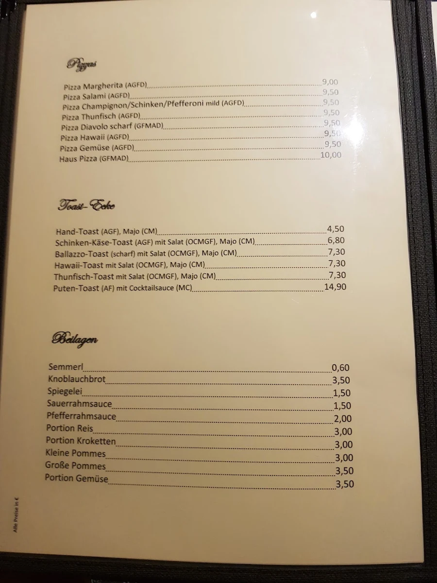 Speisekarte photo 2