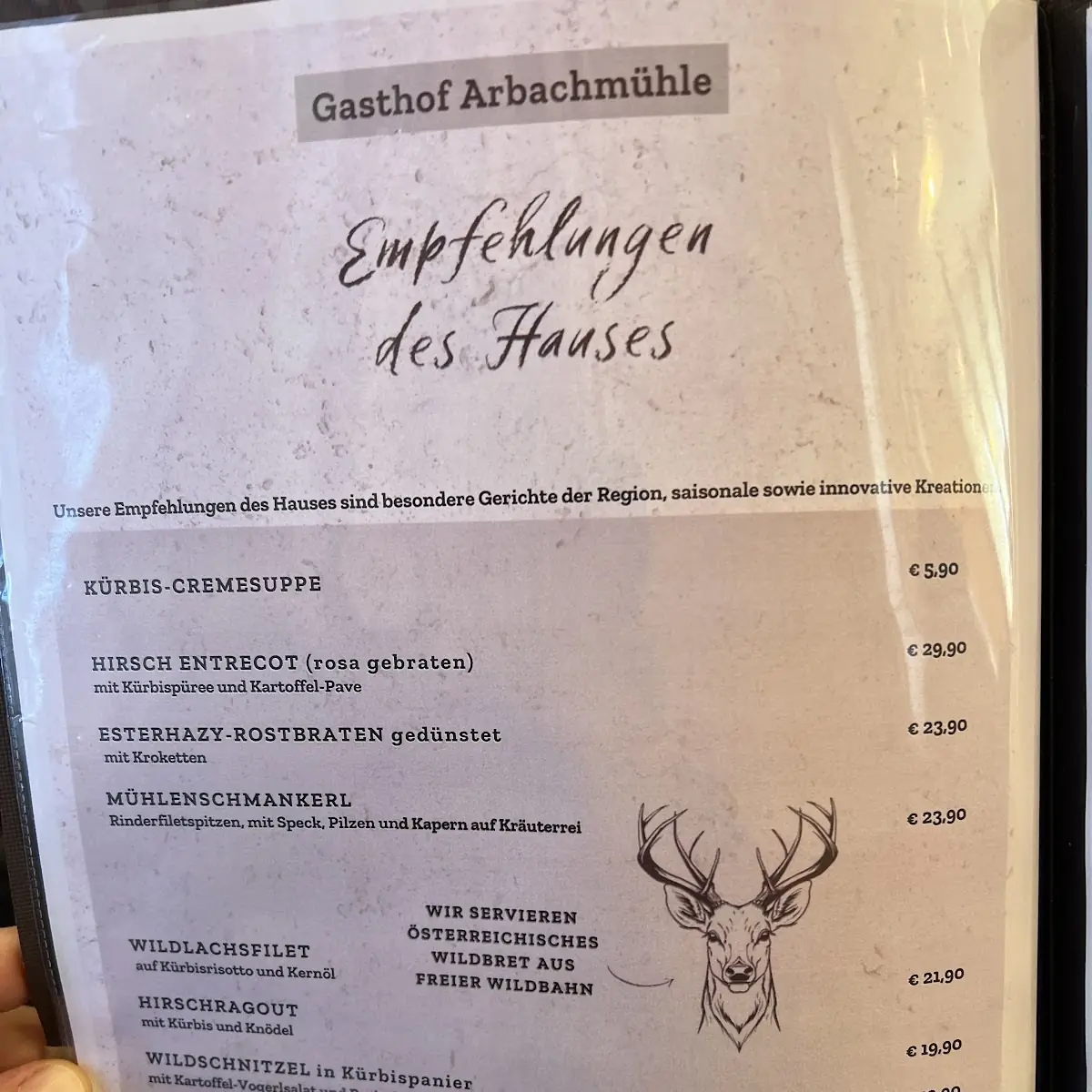Speisekarte photo 2