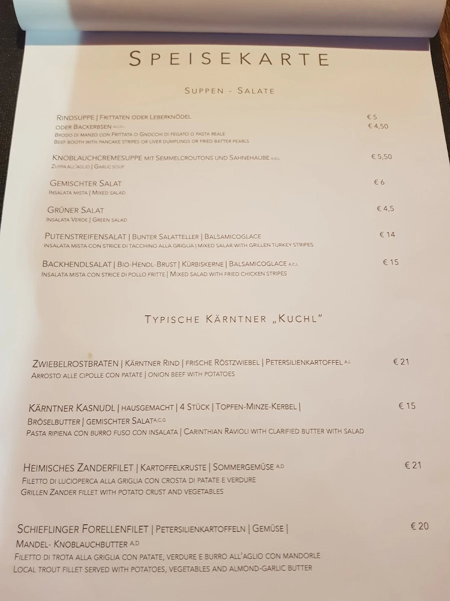 Speisekarte photo 2