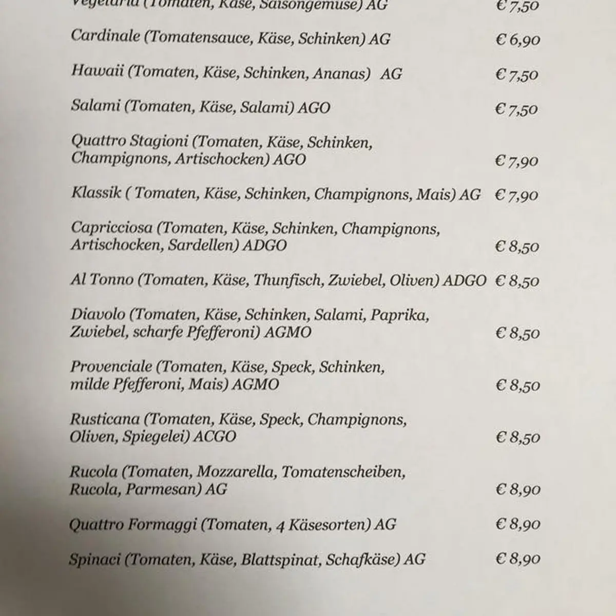 Speisekarte photo 3