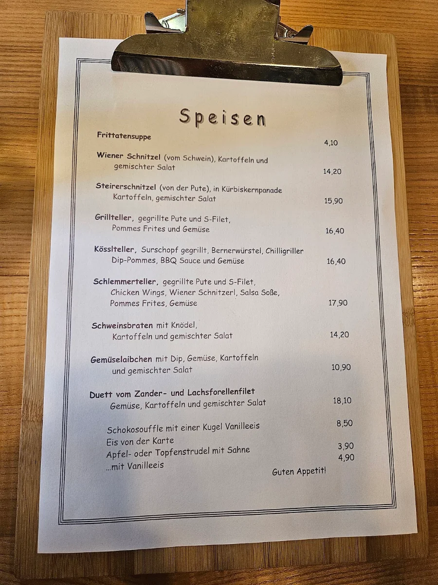 Speisekarte photo 1