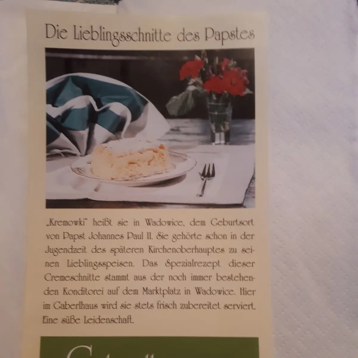 Speisekarte photo 2
