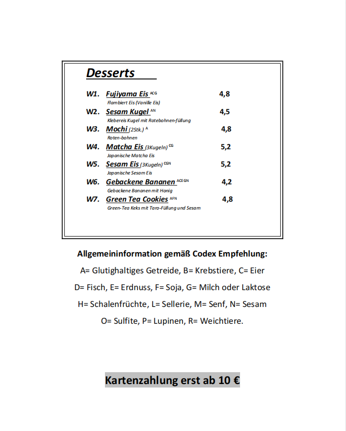 Speisekarte photo 8
