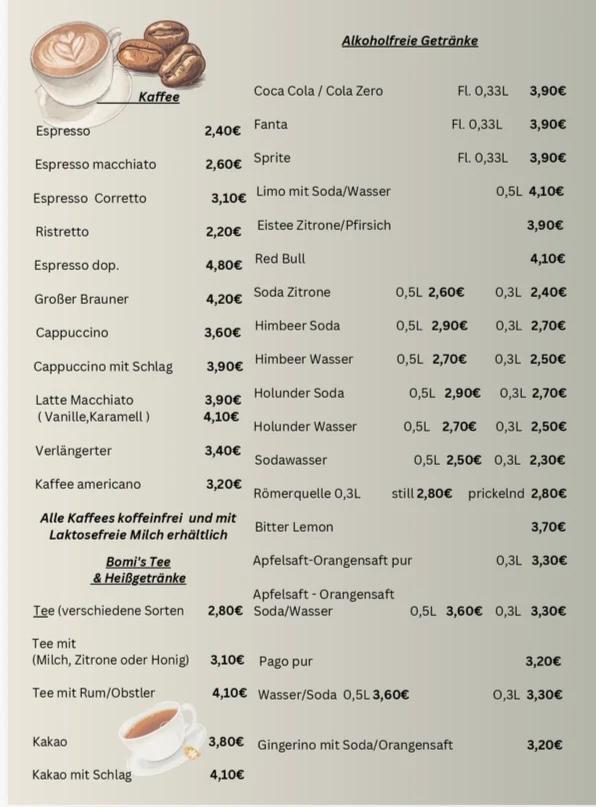 Speisekarte photo 1