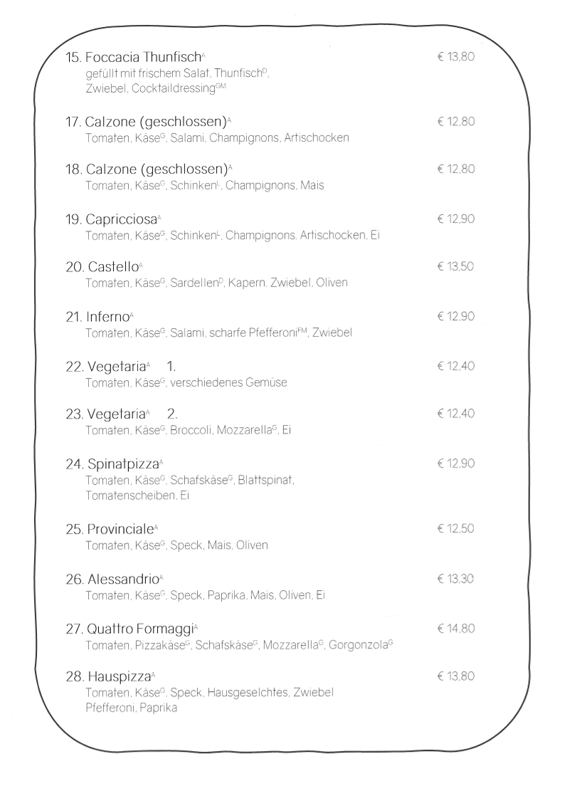 Speisekarte photo 1