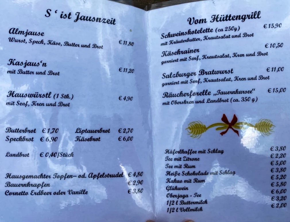 Speisekarte photo 2