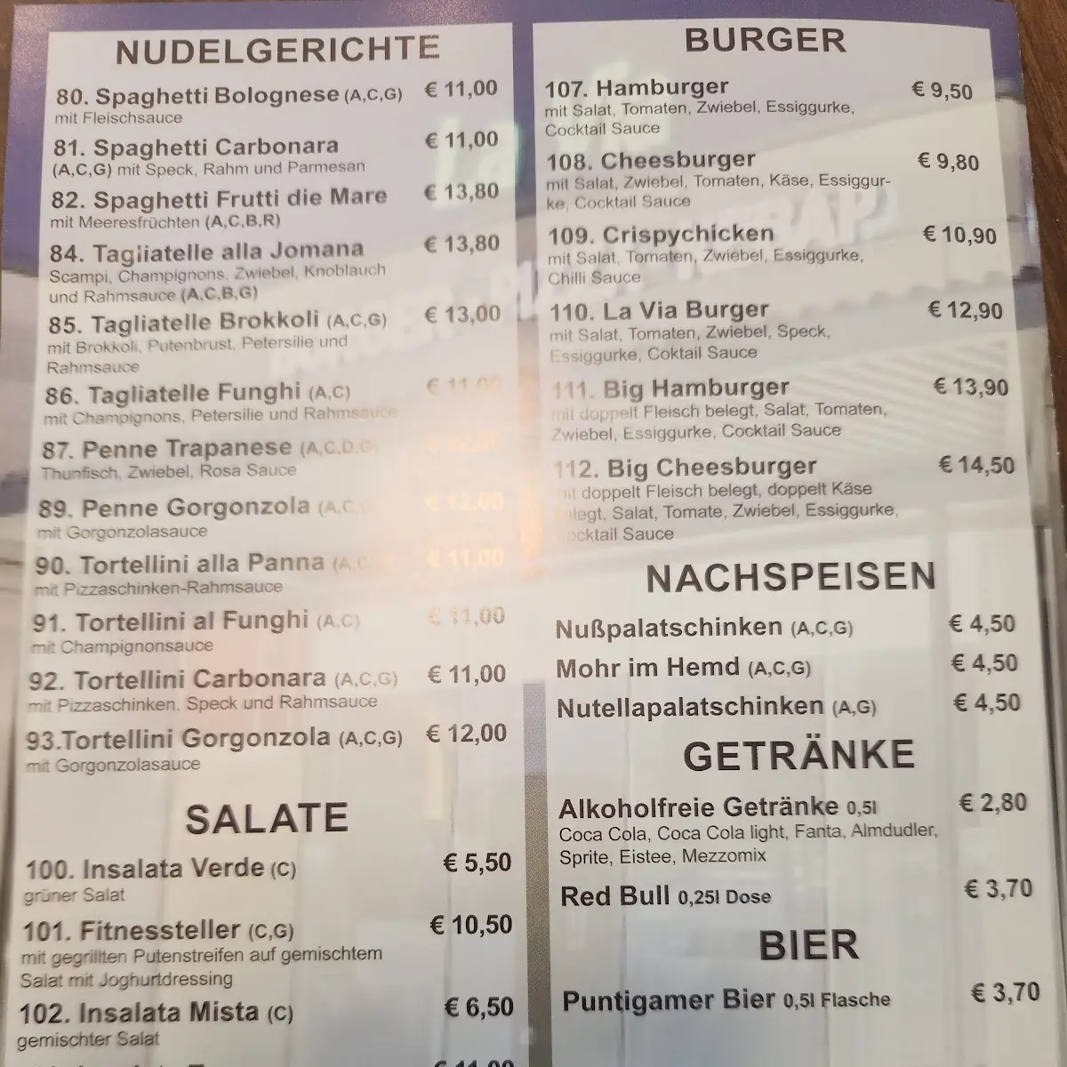 Speisekarte photo 1