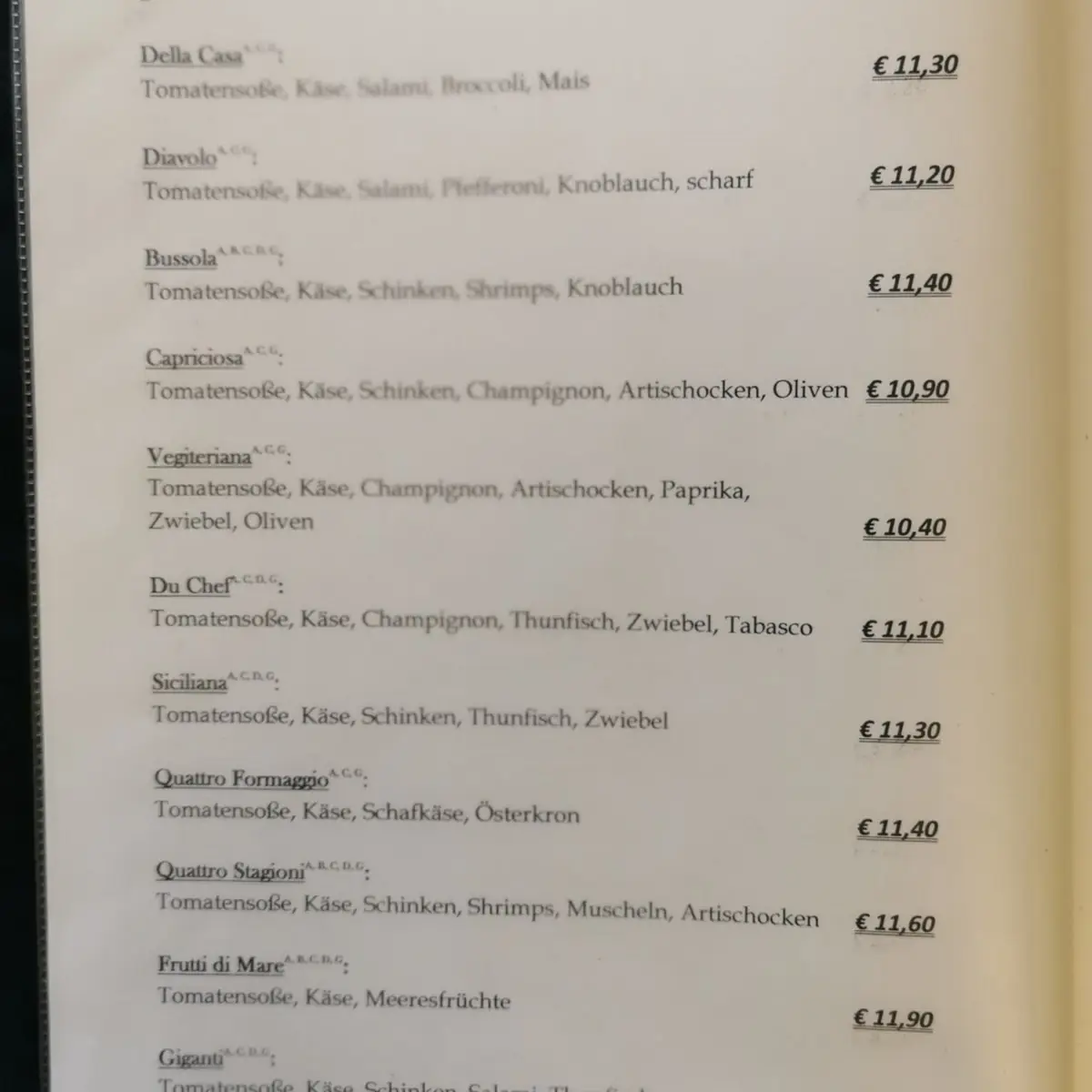 Speisekarte photo 1