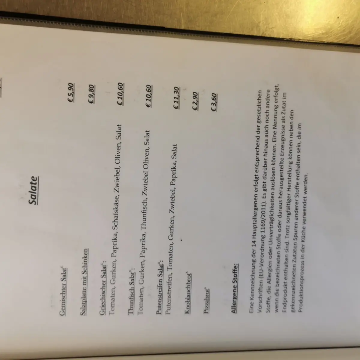 Speisekarte photo 5