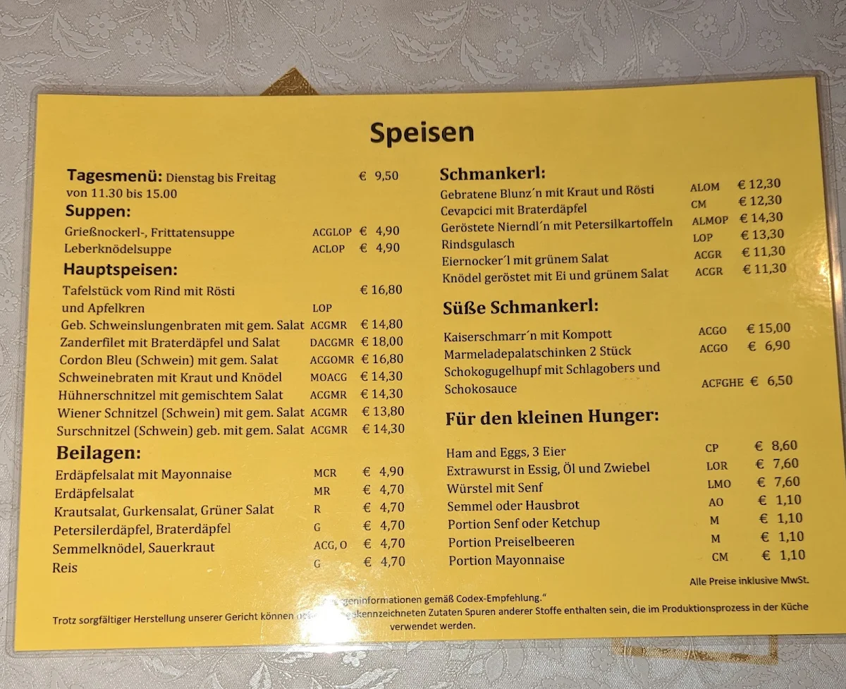 Speisekarte photo 3
