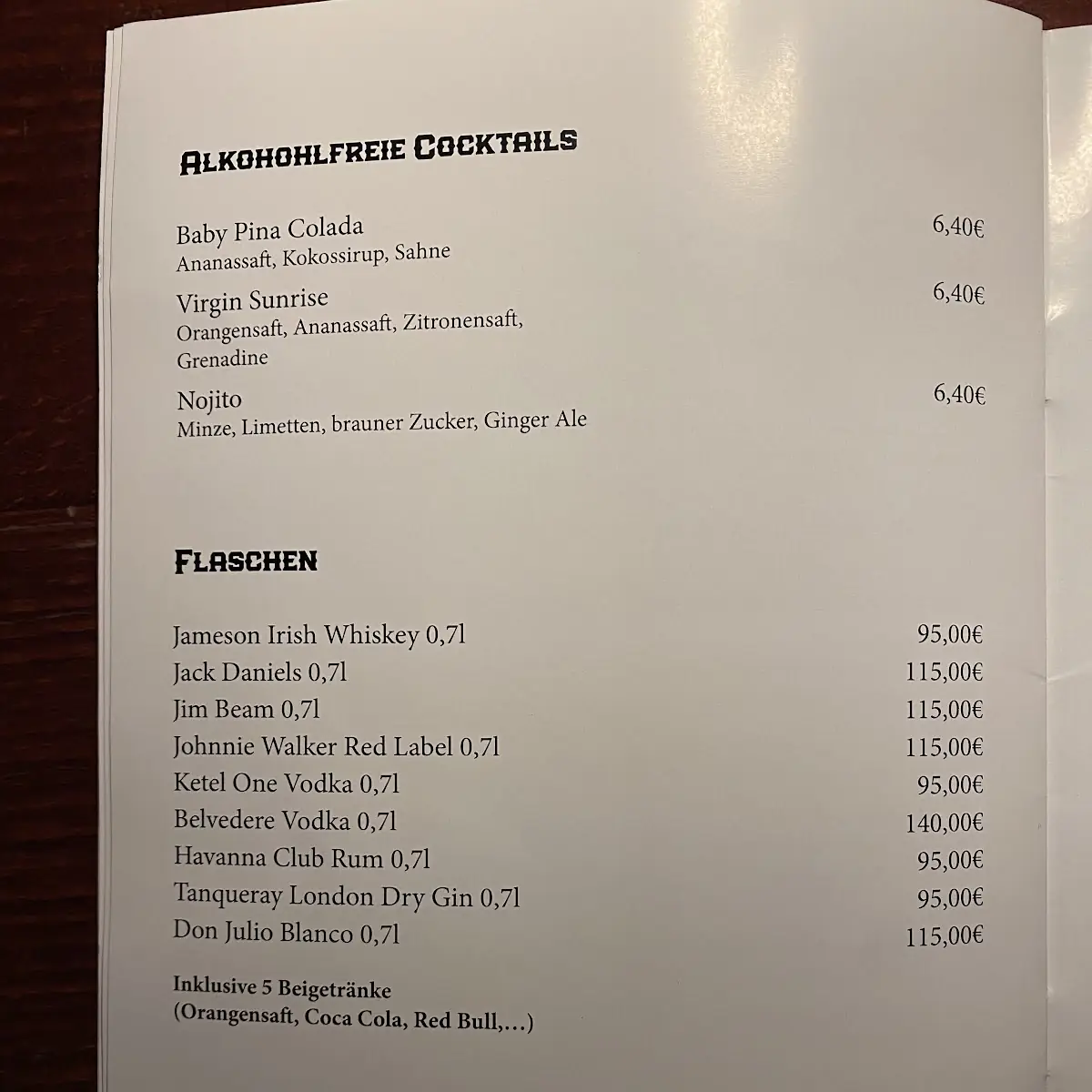 Speisekarte photo 1