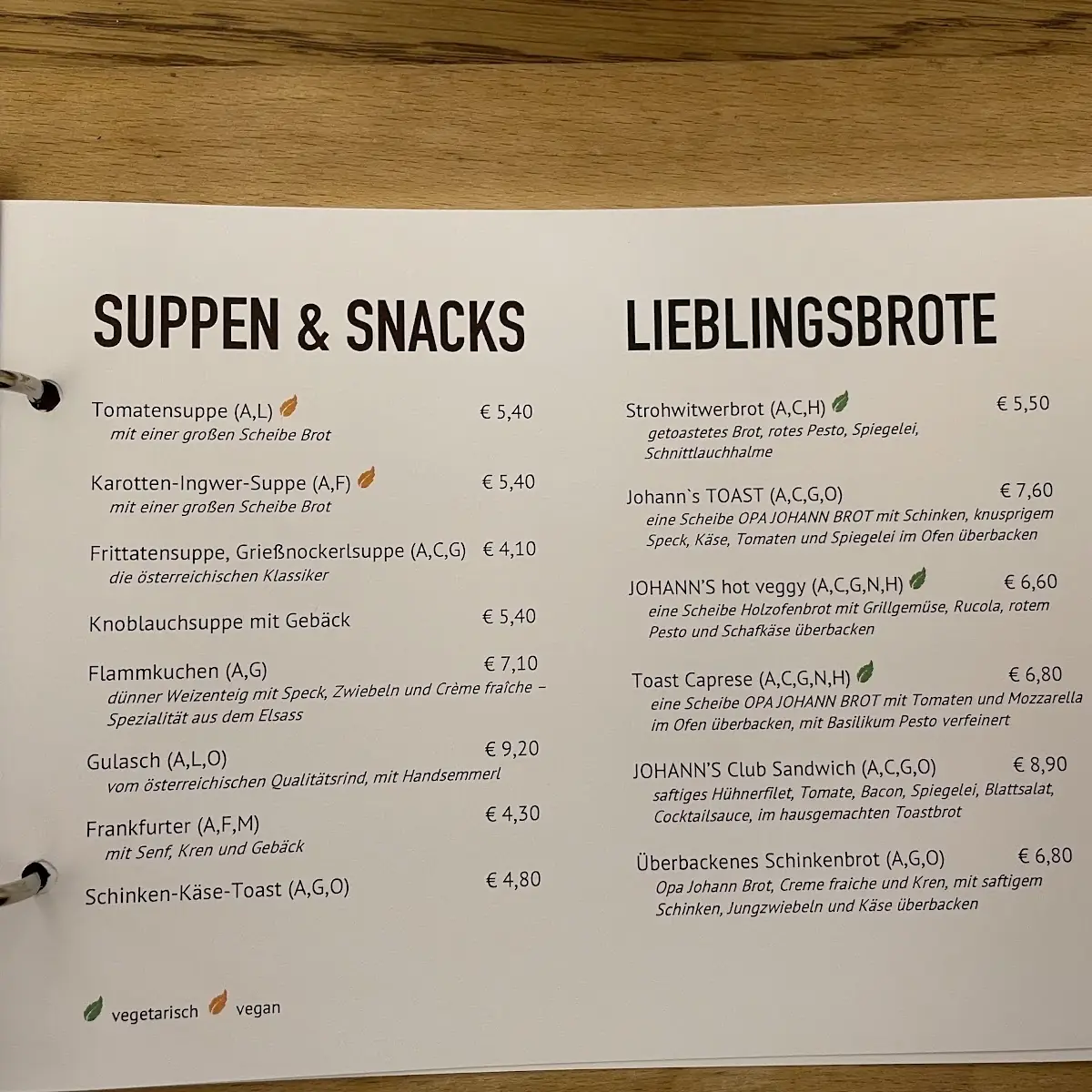 Speisekarte photo 3
