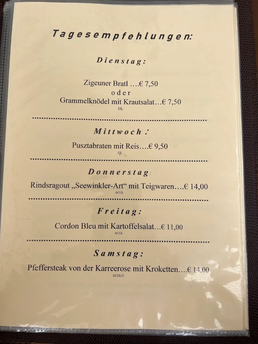 Speisekarte photo 1