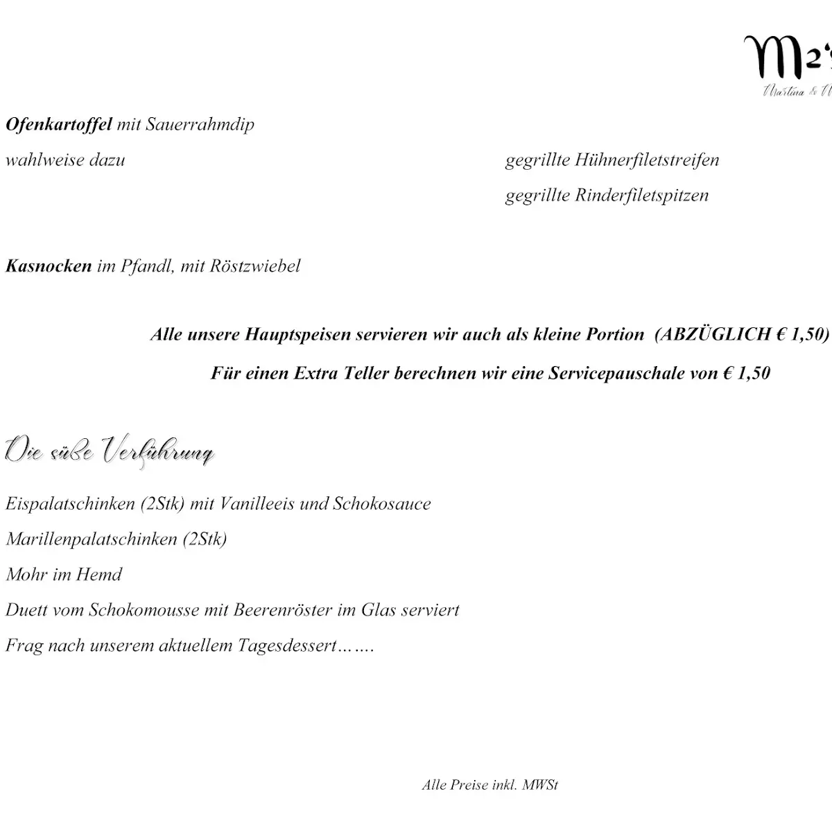 Speisekarte photo 3