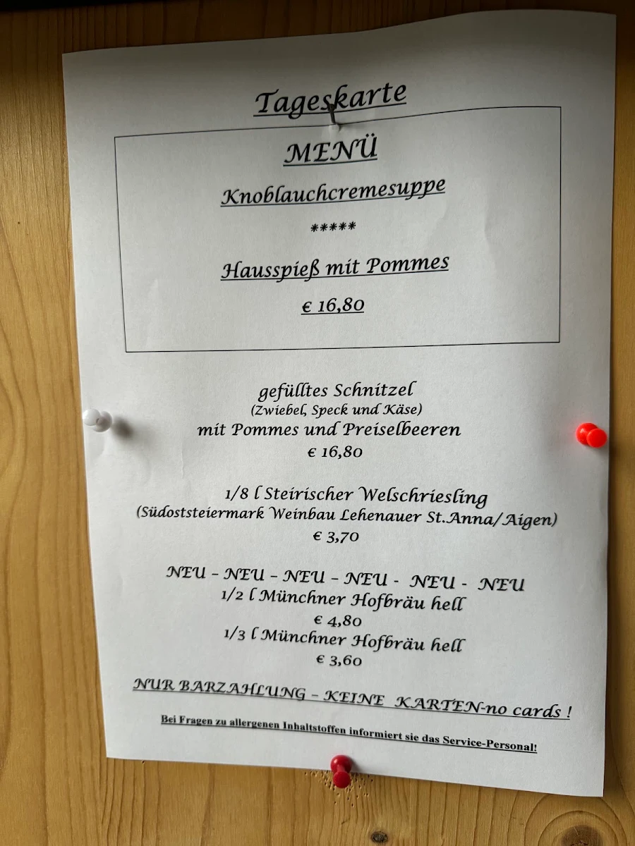 Speisekarte photo 1