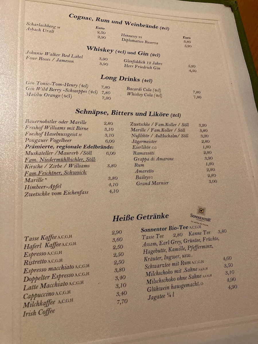 Speisekarte photo 2