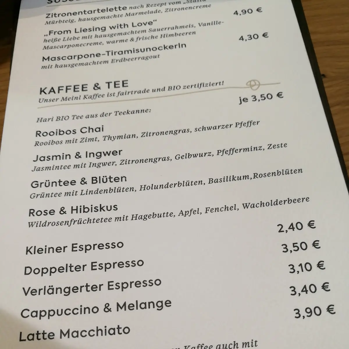 Speisekarte photo 7