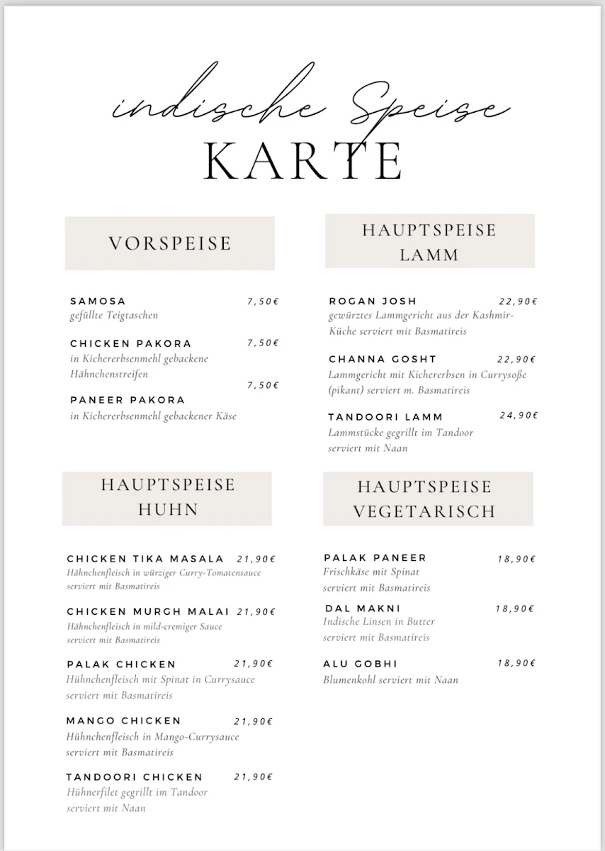 Speisekarte photo 4