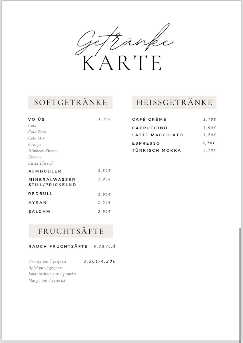 Speisekarte photo 6