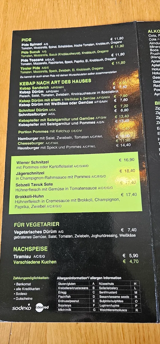 Speisekarte photo 5