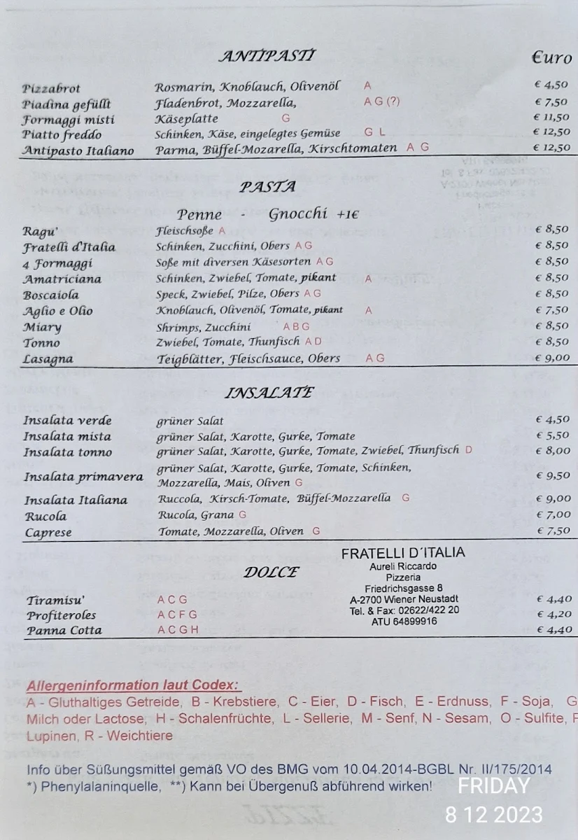 Speisekarte photo 2